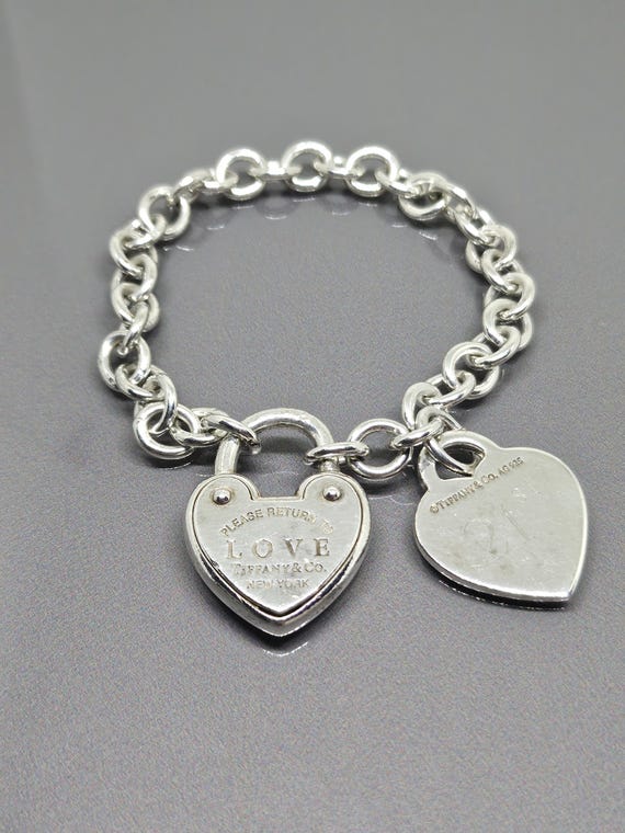 Tiffany & Co Return to Tiffany Love Lock Heart Bracelet With Heart