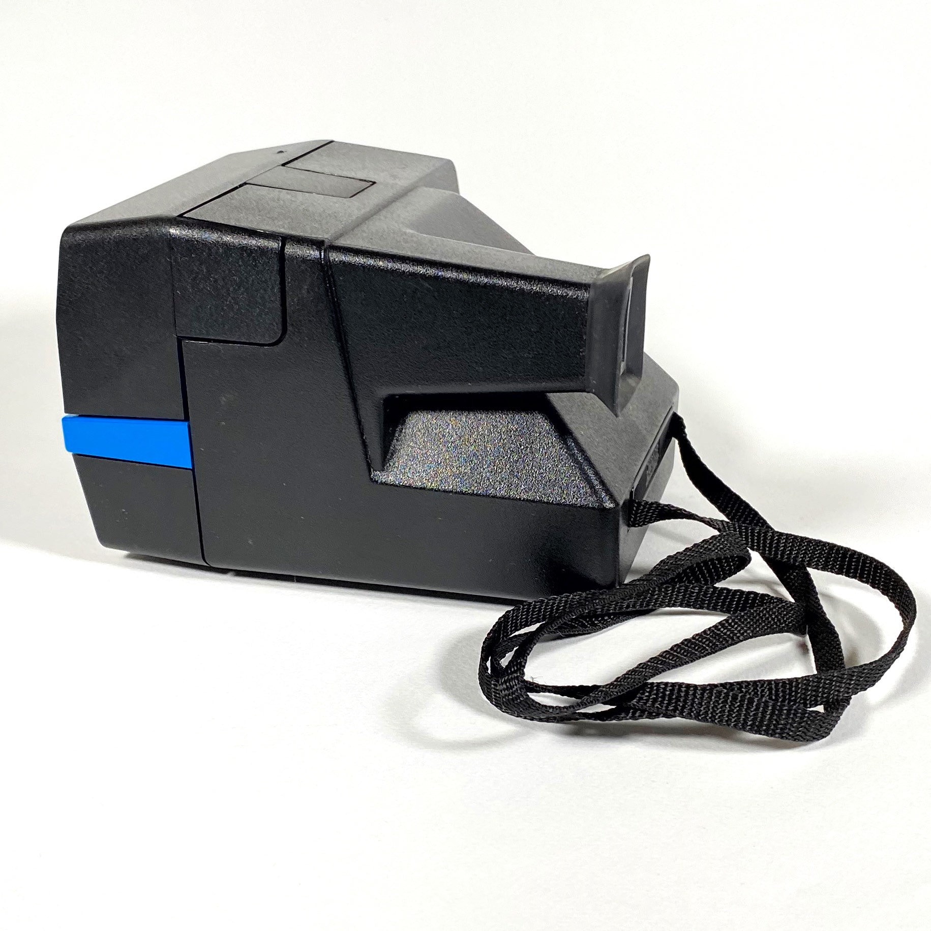 Upcycled Blue Rainbow Polaroid OneStep Flash 600 With CloseUp Lens