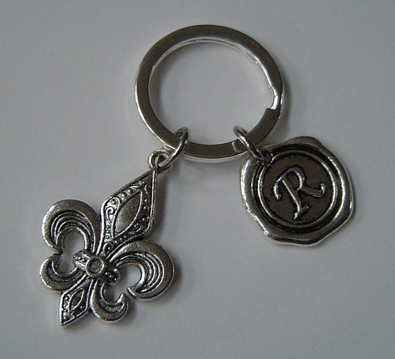 シルバー フルール・ド・リス キーホルダー シルバー フルール・ド