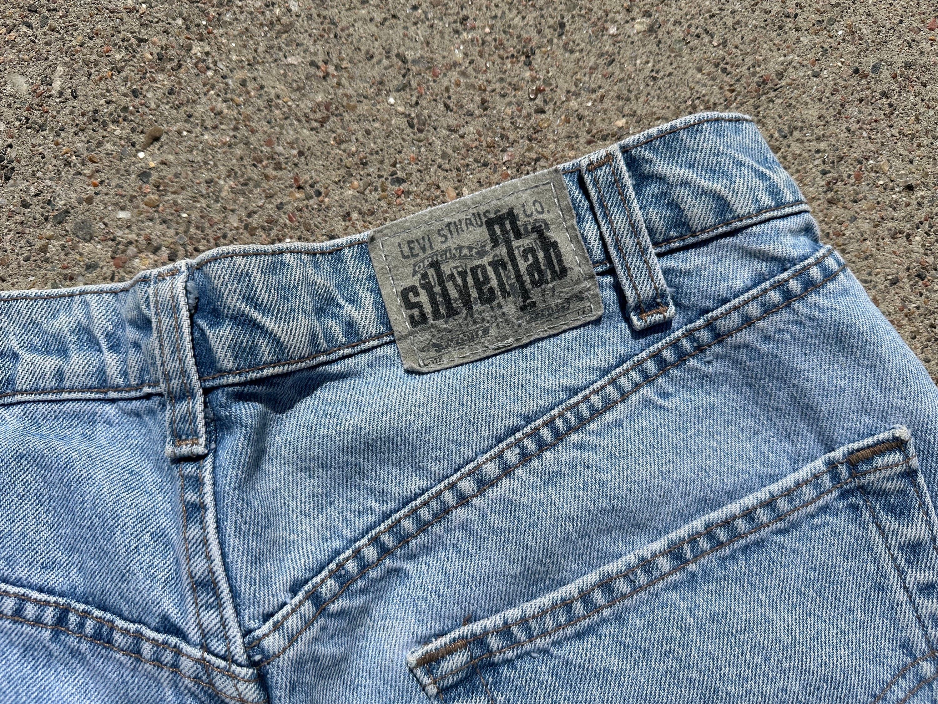 Vtg 90s Levi's Silver Tab Baggy Denim Jorts / Size 36 - Etsy