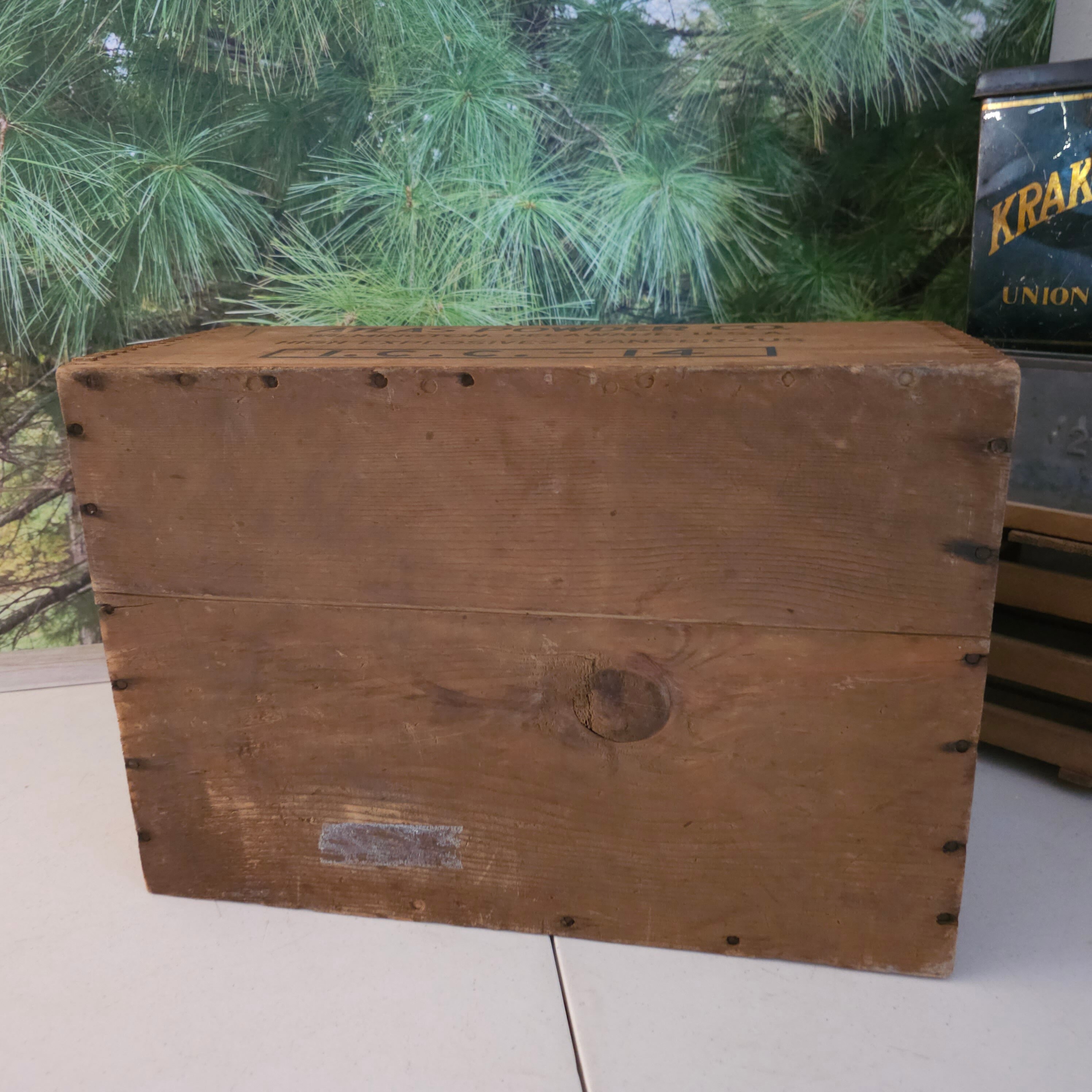 Antique Atlas Powder Company Atlas Explosives Wood Finger Jointed