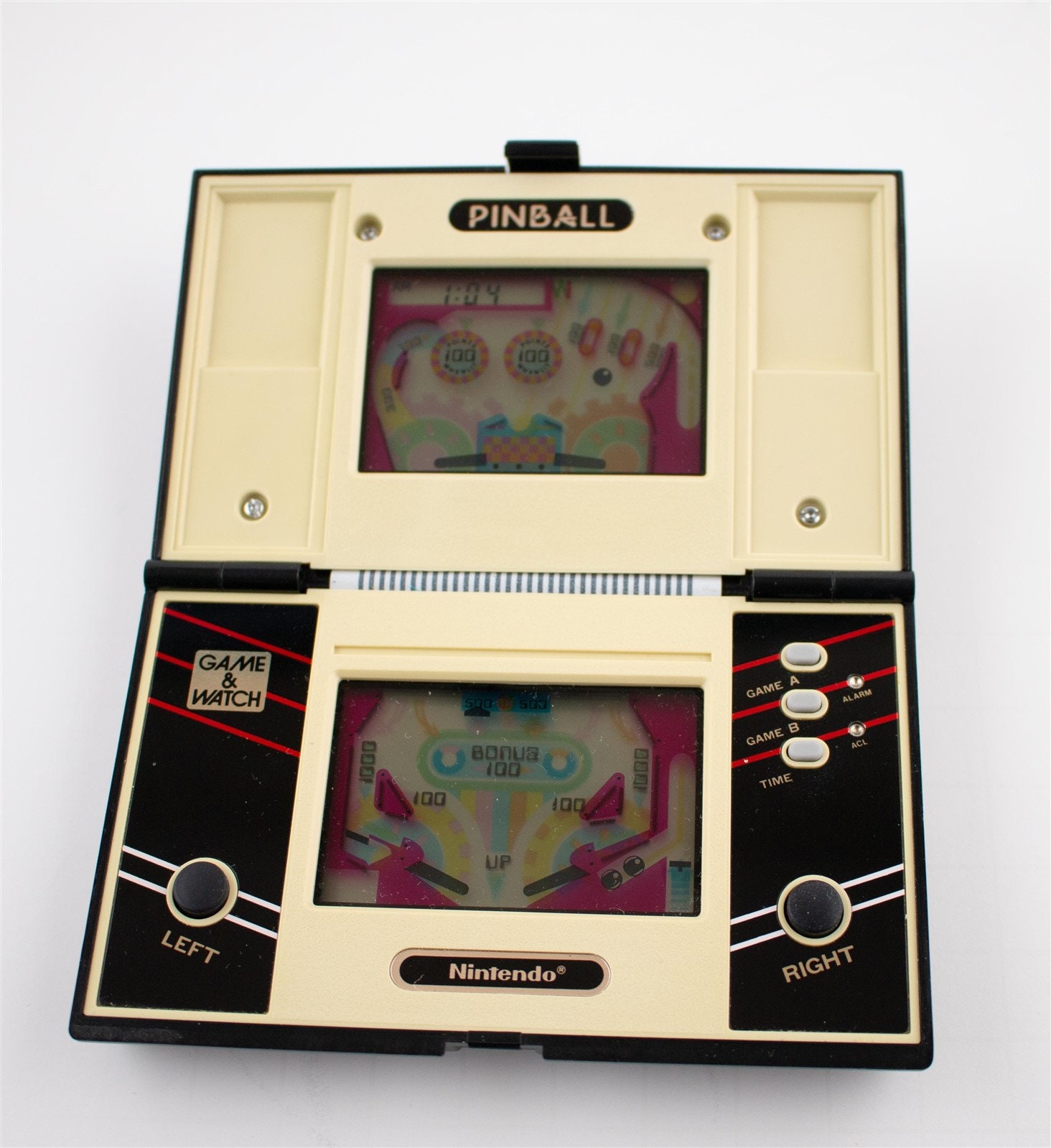 Nintendo Game & Watch Pinball Vintage 1983 Handheld Dual Screen