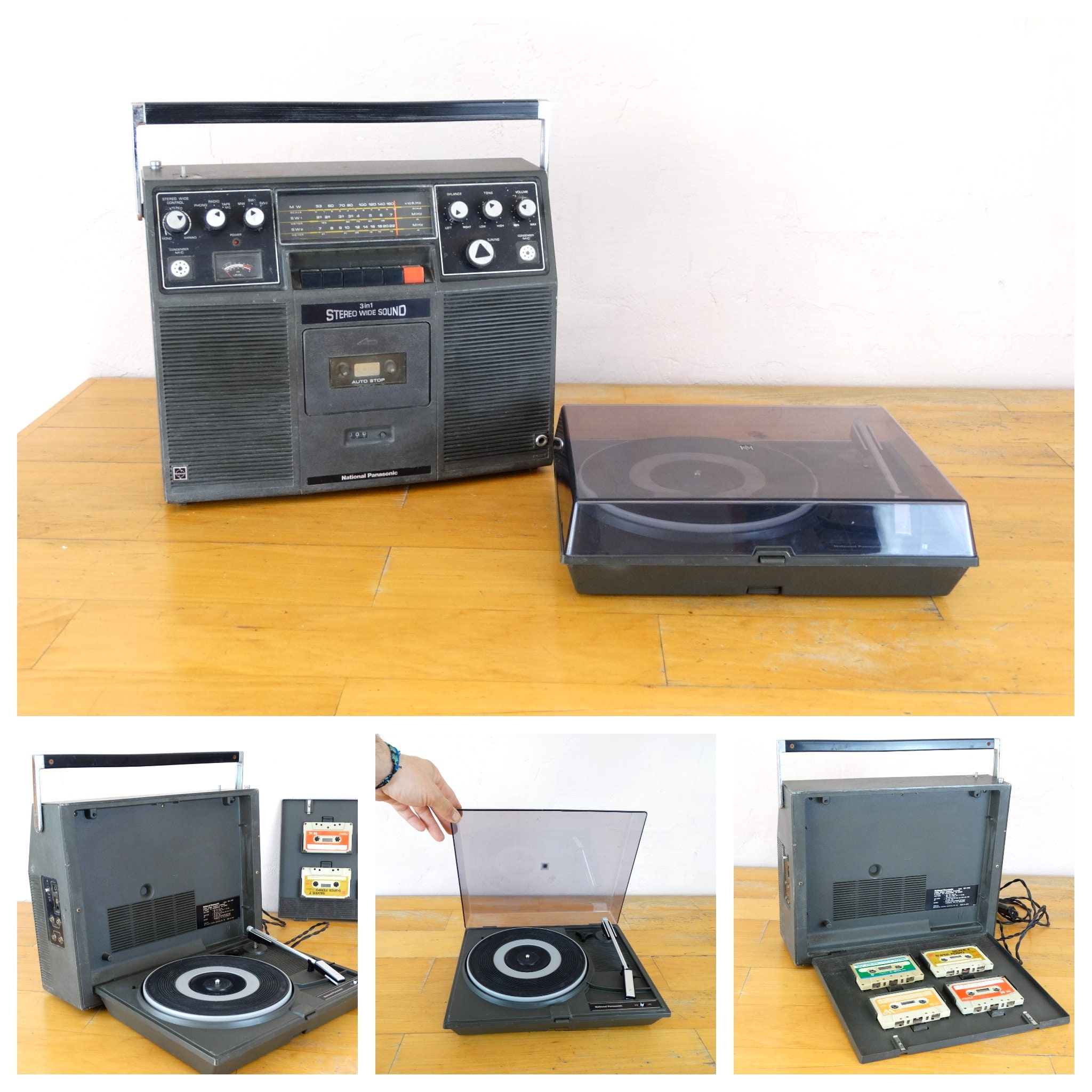 National Panasonic SG 740, Panasonic SH 74, Boombox, Record Player