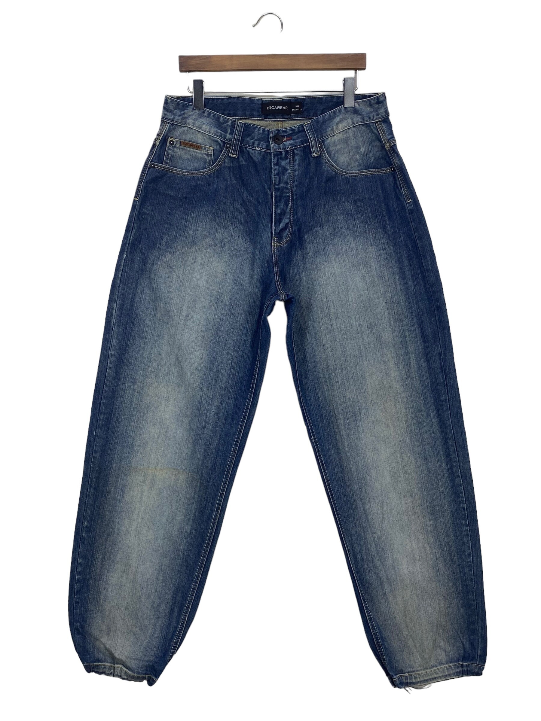 Vintage Rocawear Baggy Jeans - Size 32 - Roc-a-fella Hip Hop Denim