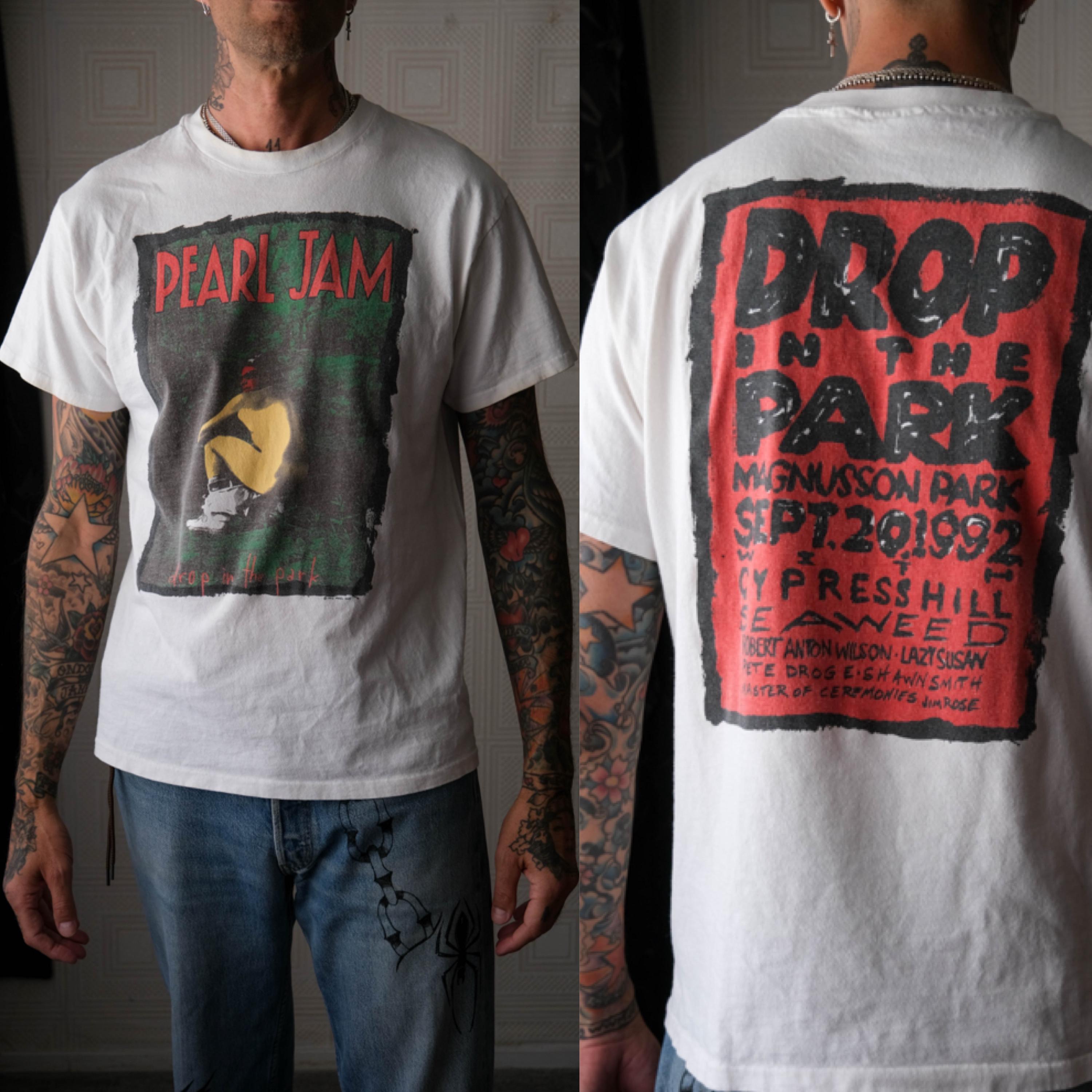 Vintage 90s PEARL JAM 1992 Drop in the Park Single Stitch Concert