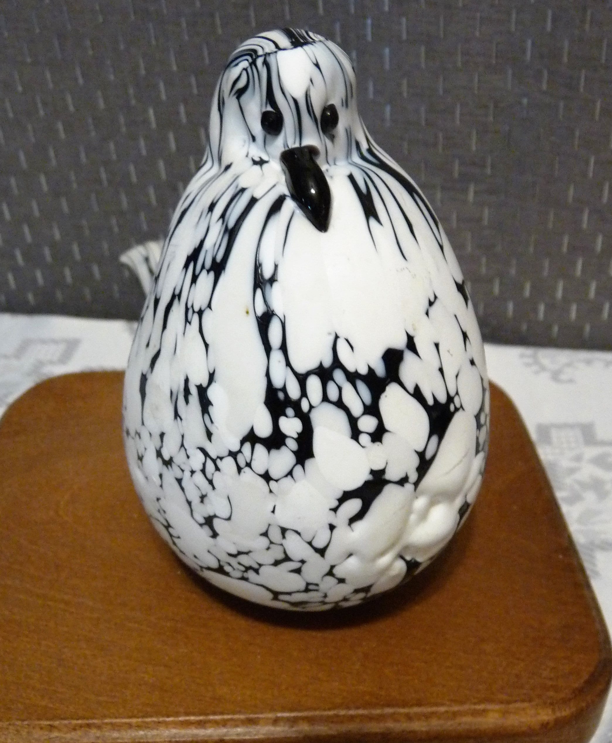 MURANO, Italy - Archimede Seguso - Rare Bianco Nero White and