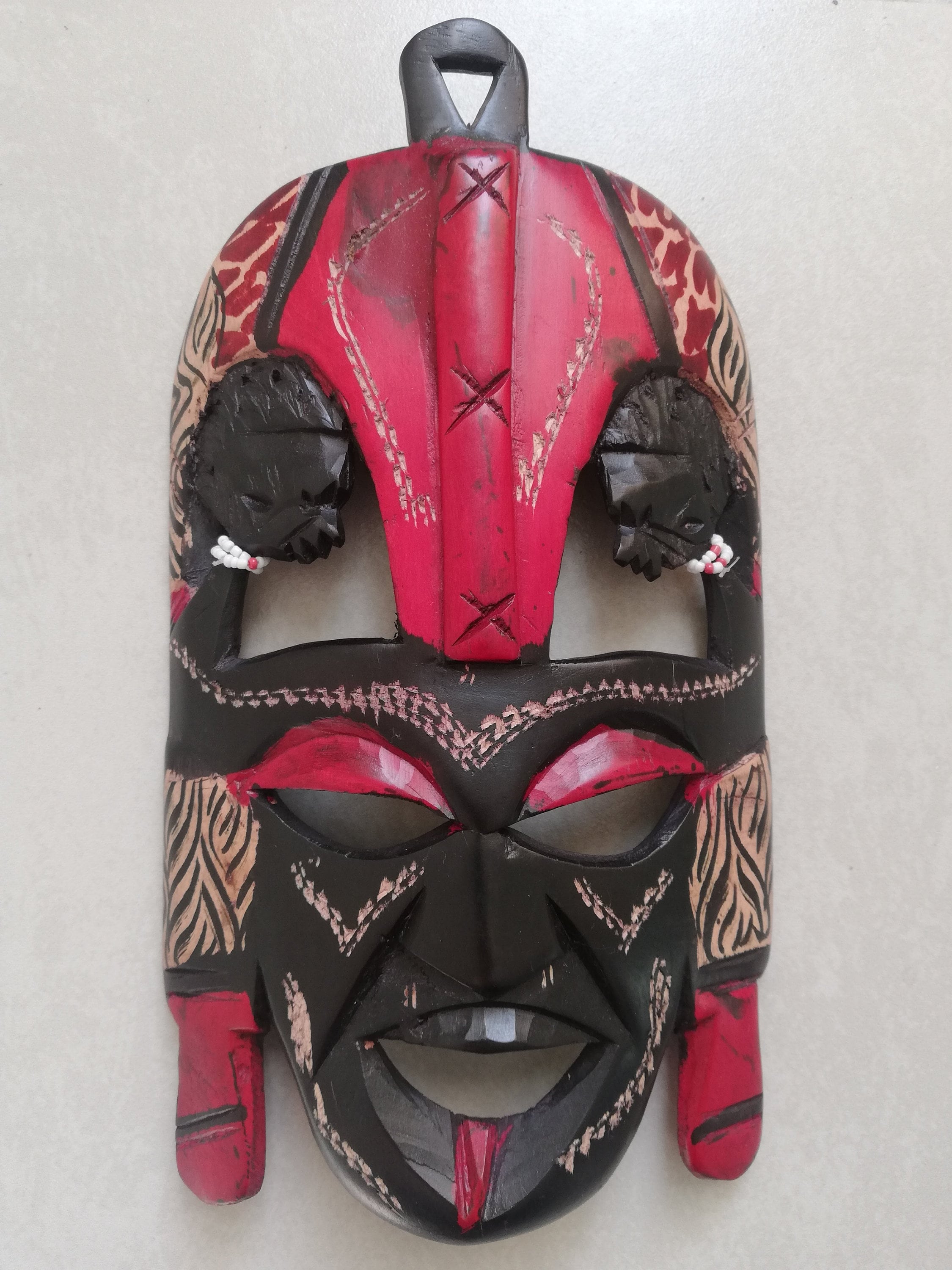 ケニアのアフリカのマサイ族の仮面 - Etsy 日本