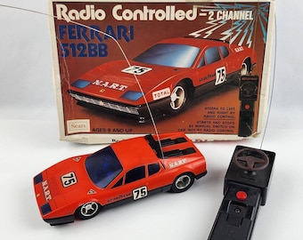 Vintage Sears Radio Controlled Ferrari 512 BB With Original Box