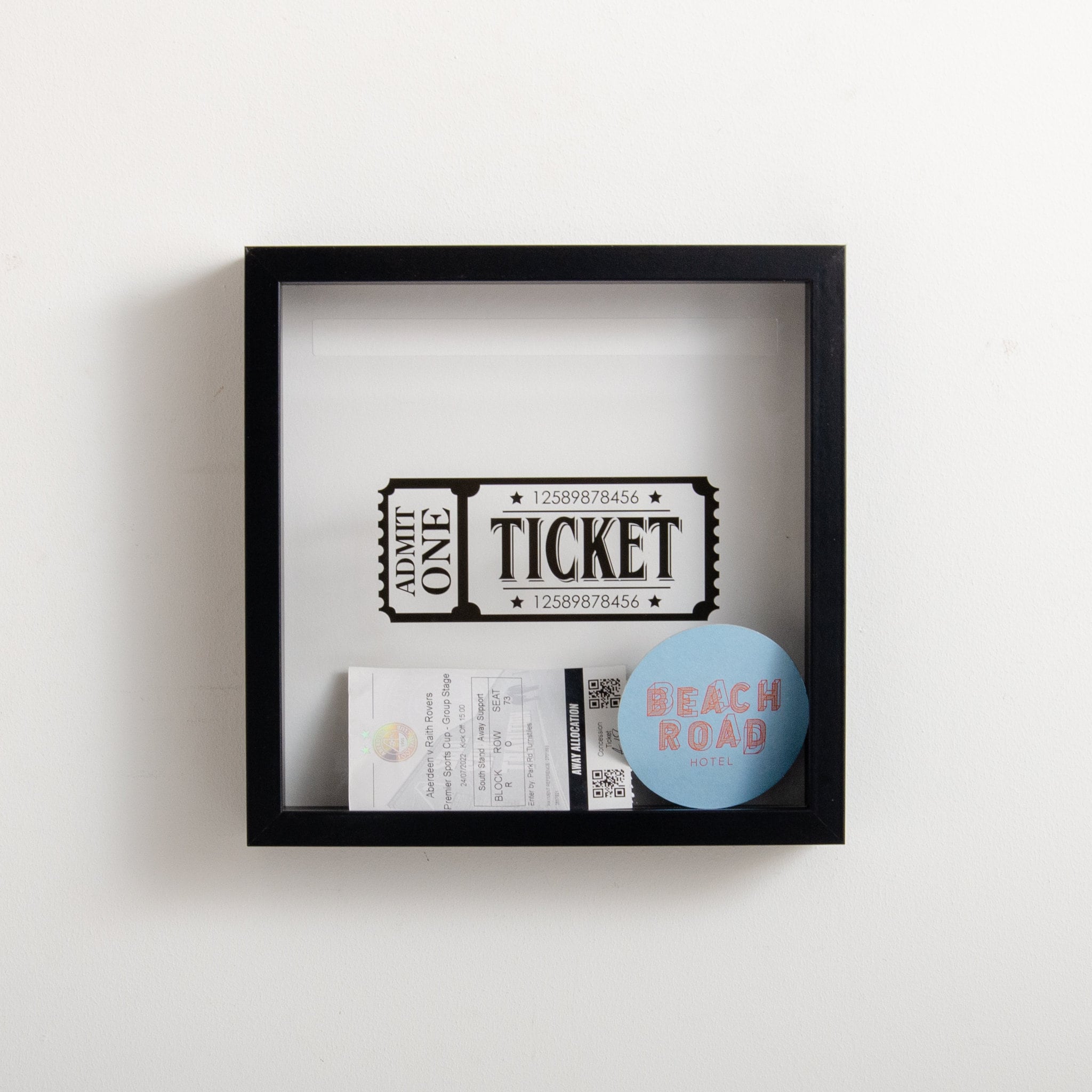 Personalised Ticket Memory Box | Admit One Travel Ticket Holder