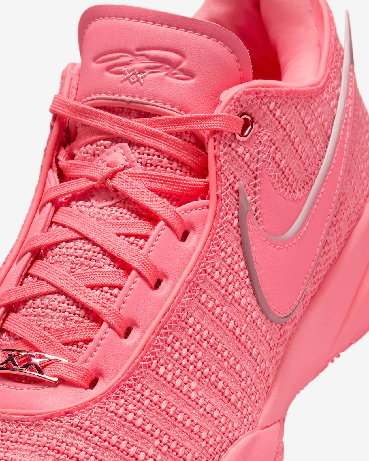 Nike LeBron 20 Pink Diamond Metallic Silver DJ5422-600 Men's Size