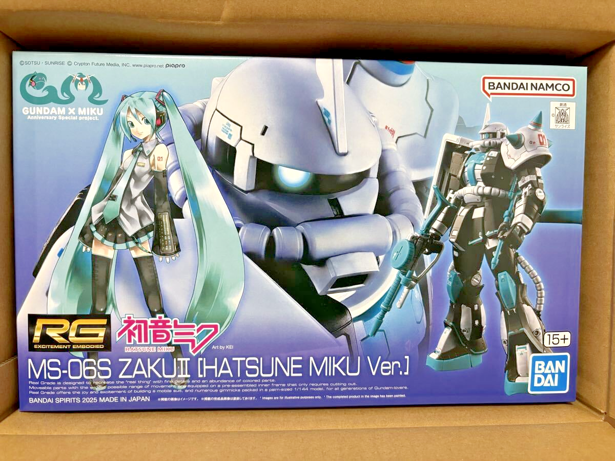 RG 1/144 MS-06S Zaku II Hatsune Miku Ver. Premium Bandai Limited
