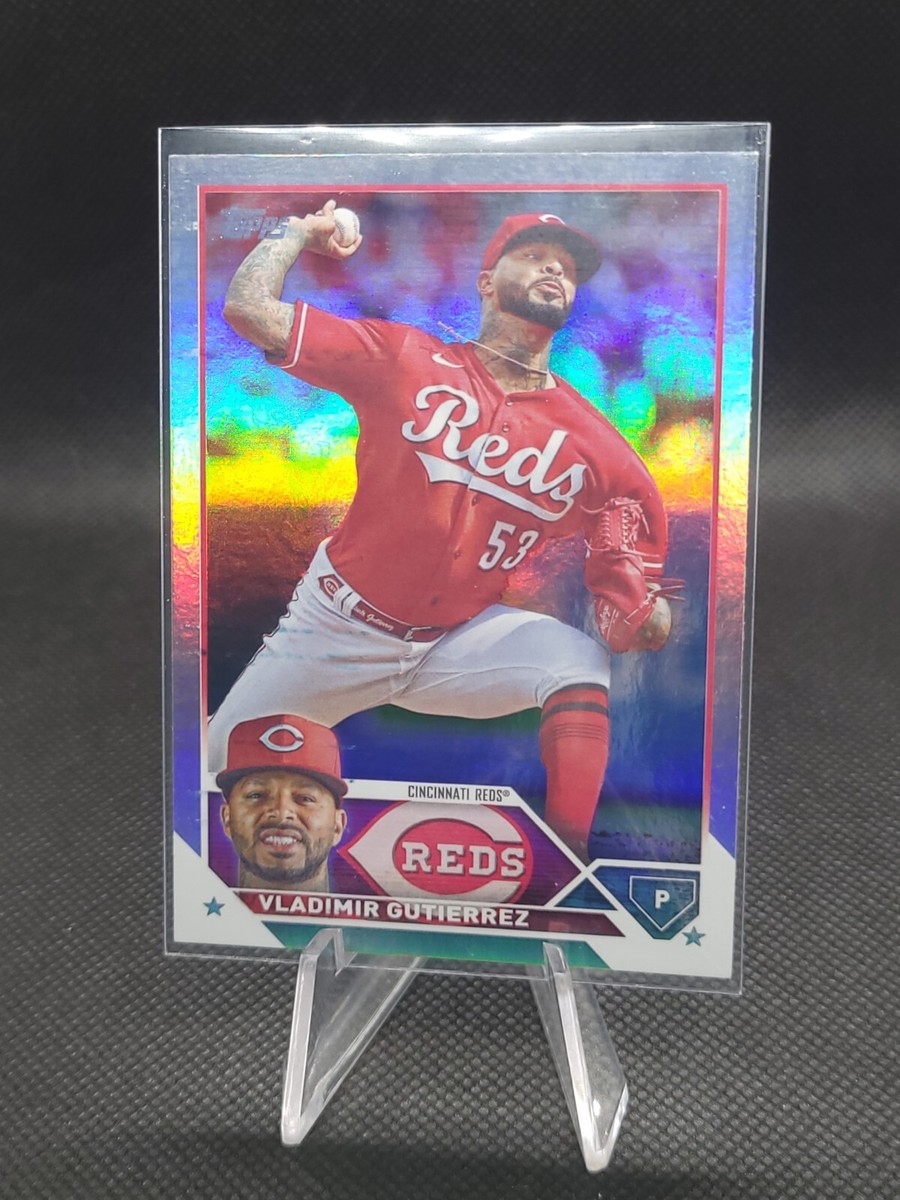 Vladimir Gutierrez 2023 Topps Series 1 198 RAINBOW FOIL Cincinnati