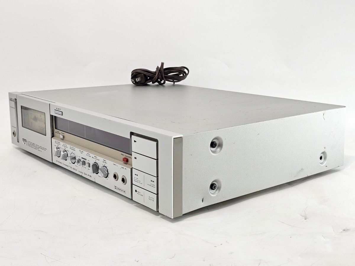 AKAI GX-F31 Direct Drive Stereo Cassette Tape Deck Super GX Rewind