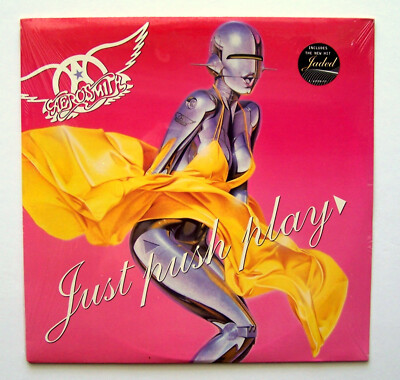 NEW SEALED - Aerosmith -JUST PUSH PLAY -2001 US Original LP +