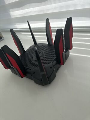 TP-LINK Archer AX11000 Tri-Band Wi-Fi 6 Gaming Router - Black/Red