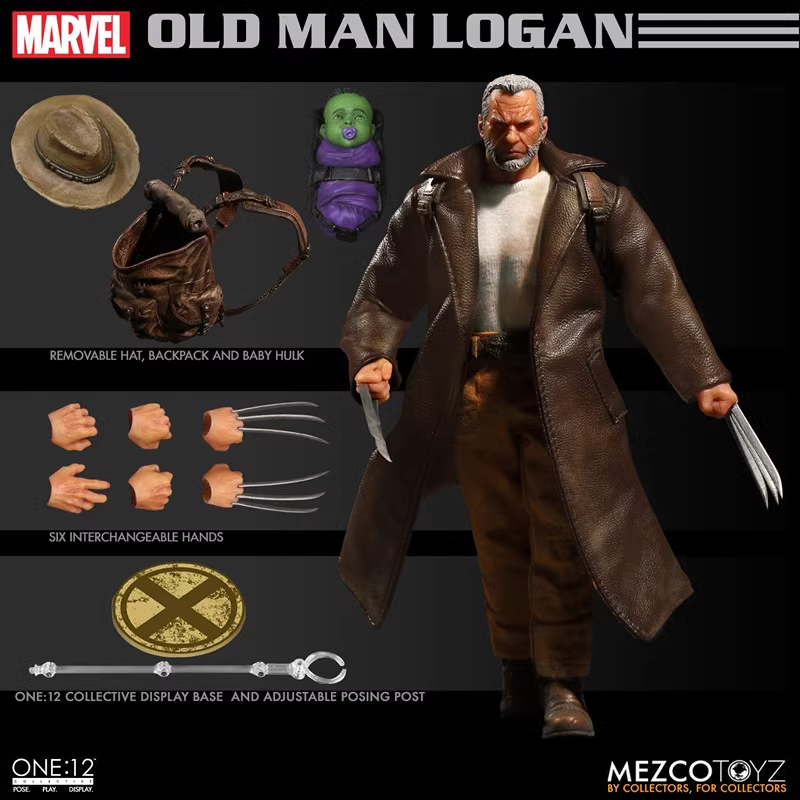 Mezco Toyz ONE:12 Wolverine Old Man Logan 6'' Action Figure In