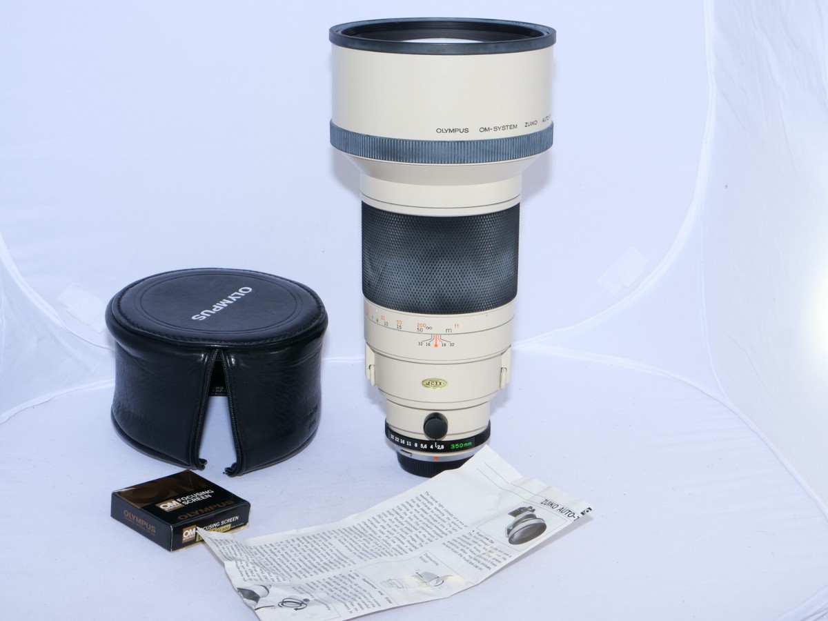 Olympus Zuiko-T 350mm f2.8 FAST telephoto Lens. Olympus FILM and