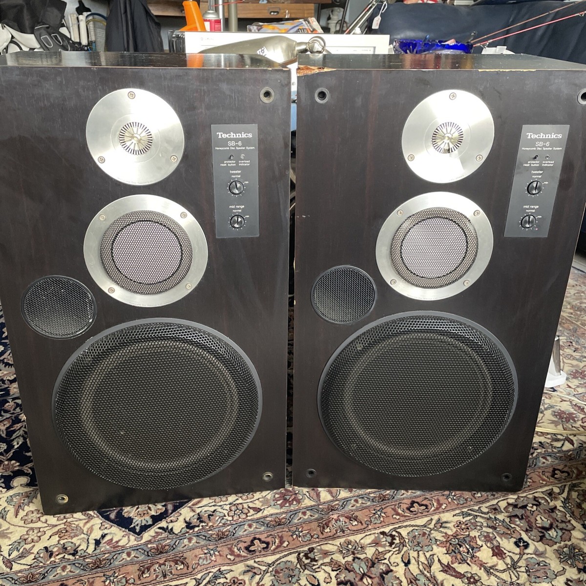 Technics SB-6 3WAY Speaker System Pair 1981 Vintage Retro