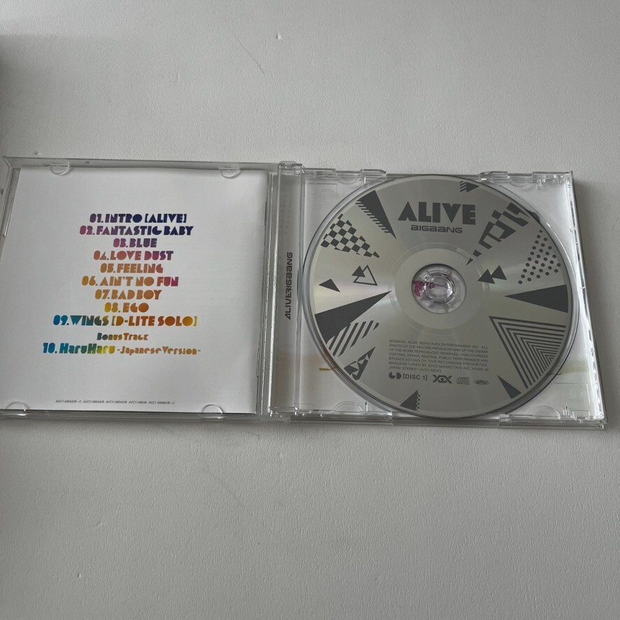 BIGBANG ALIVE CD + 2DVD + 58P PHOTO BOOK Limited Edition USED