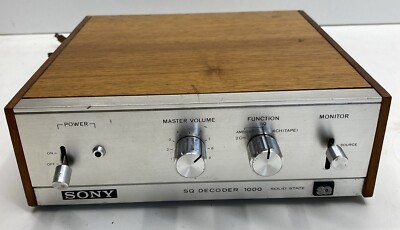 Sony SQ Decoder Solid State Model SQD-1000 WORKING | eBay