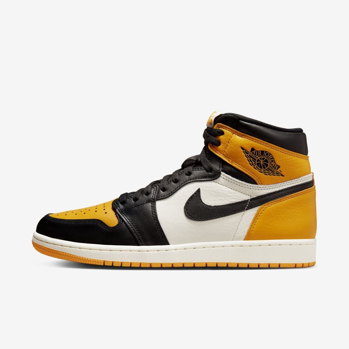 New Jordan 1 Retro High OG Taxi Shoes Sneakers - Black / Yellow