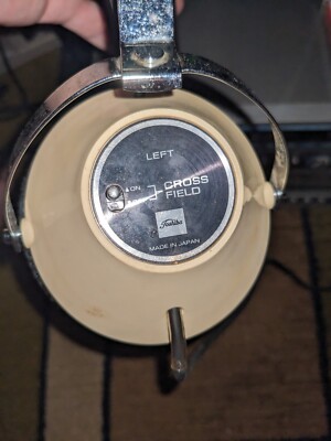 Vintage Toshiba HR50 Stereo Headphones 2 Way Cross Field Network w