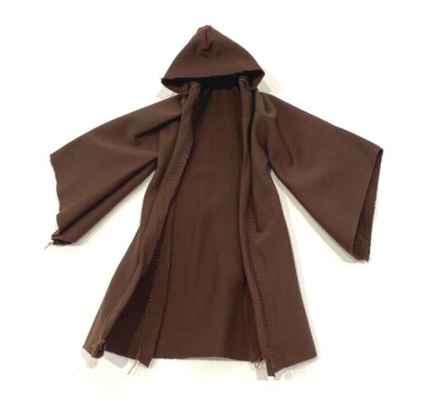 SU-R-MW: 1/12 Dark Brown Wired Jedi Fabric Robe for 6