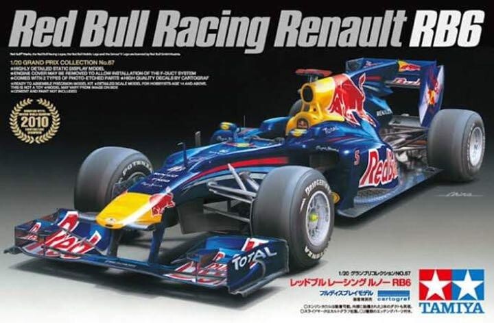 TAMIYA 1/20 Red Bull Racing F1 Renault RB6 Grand Prix #20067 scale