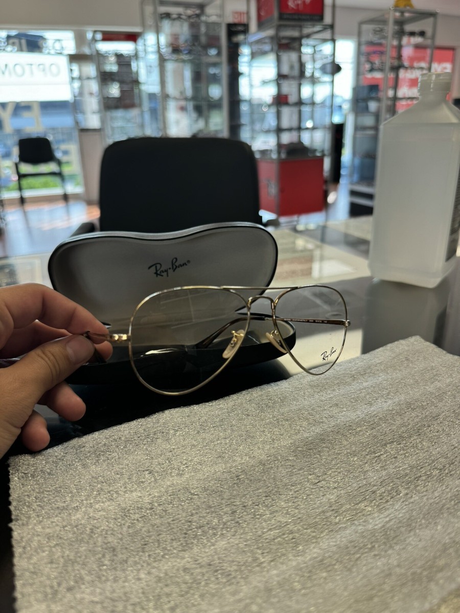 NEW RAY BAN RB 6489 2500 GOLD AUTHENTIC EYEGLASSES 55-14 140 | eBay