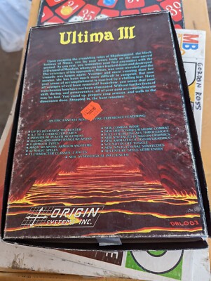 ULTIMA III 3: EXODUS Origin ~ Pc/IBM Ver BIG boxed english 5.25