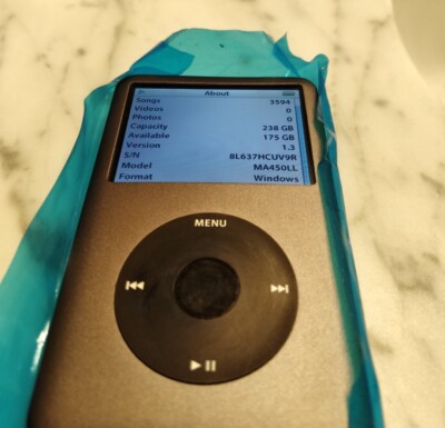 512GB SSD Flash (SD CARD) Upgrade for 5th, 6th, or 7th gen iPod