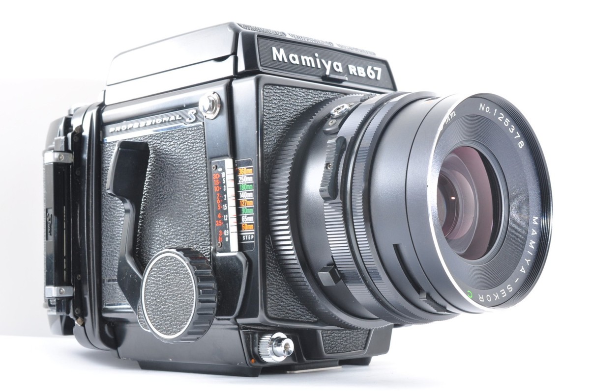 Mamiya RB67 Pro S Sekor C 90mm f/3.8 120 Film Back From Japan Near