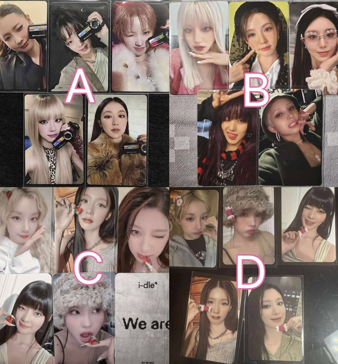 I-DLE G-IDLE OFFICIAL WE ARE NMAIL MUSIC IDOL STORE POB PHOTOCARD