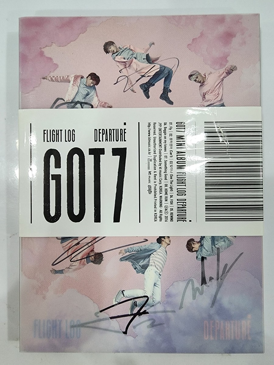 GOT7】FLIGHT LOG DEPARTUREサイン入り Signed GOT7- Flight Log