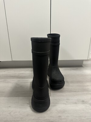 balenciaga X Croc Boots Size 42 Black | eBay