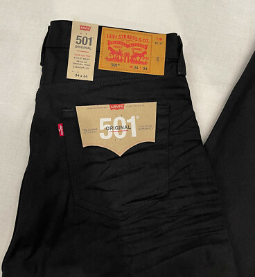 Levi's 501 Original Fit Straight Leg Mens Jeans 34x34 #0638 W34L34