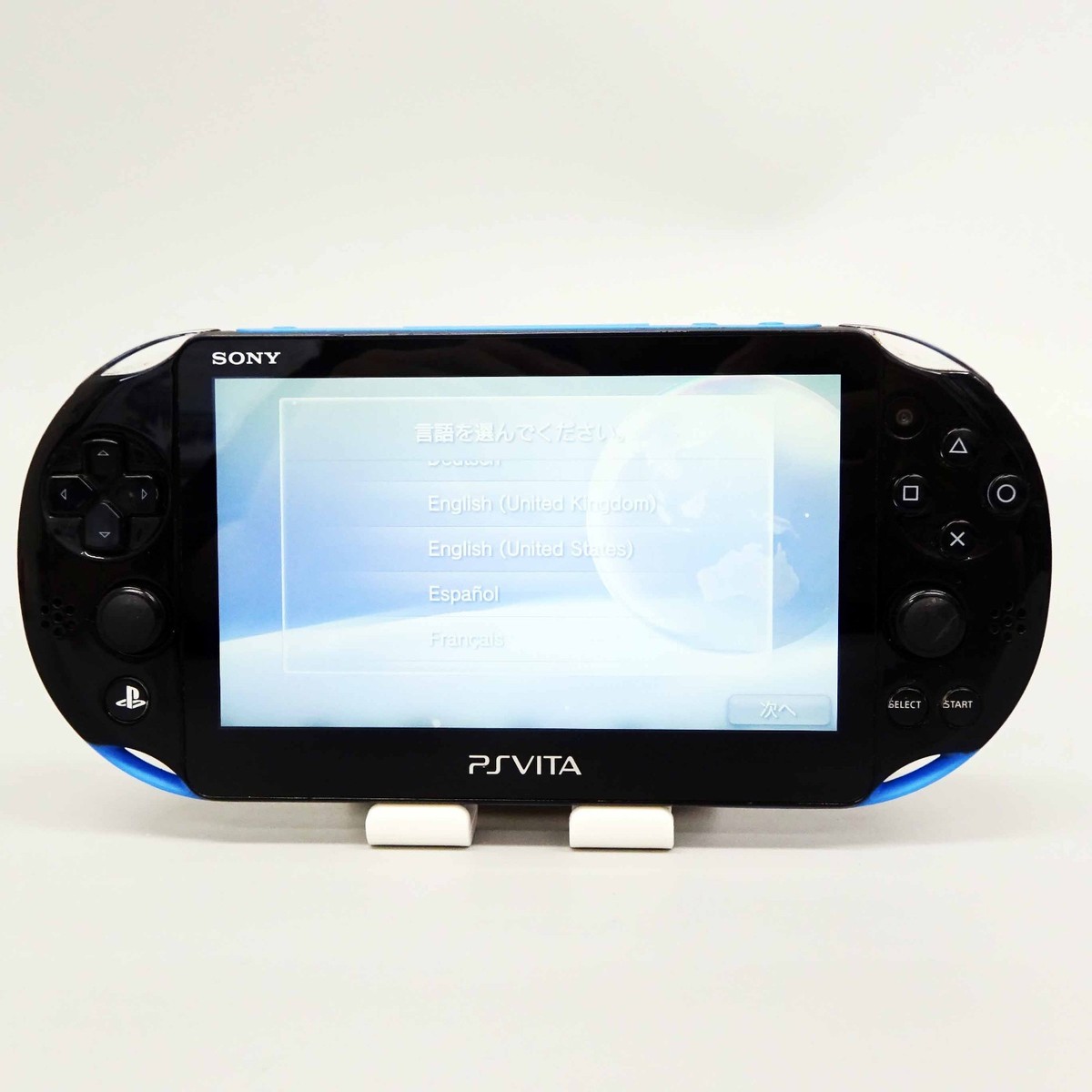 Sony Playstation PS Vita Blue Black PCH-2000 Console only PSV Slim