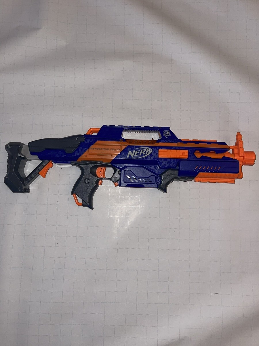 2 Nerf RapidStrike Cs-18 Full Auto Blasters With 1 Drum Mag