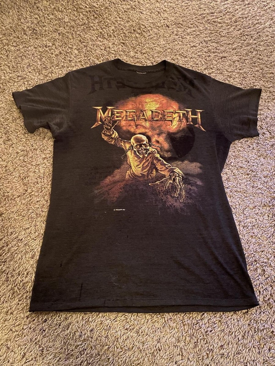 Vintage Megadeth 1987 Concert T Shirt Single Stitch all the way