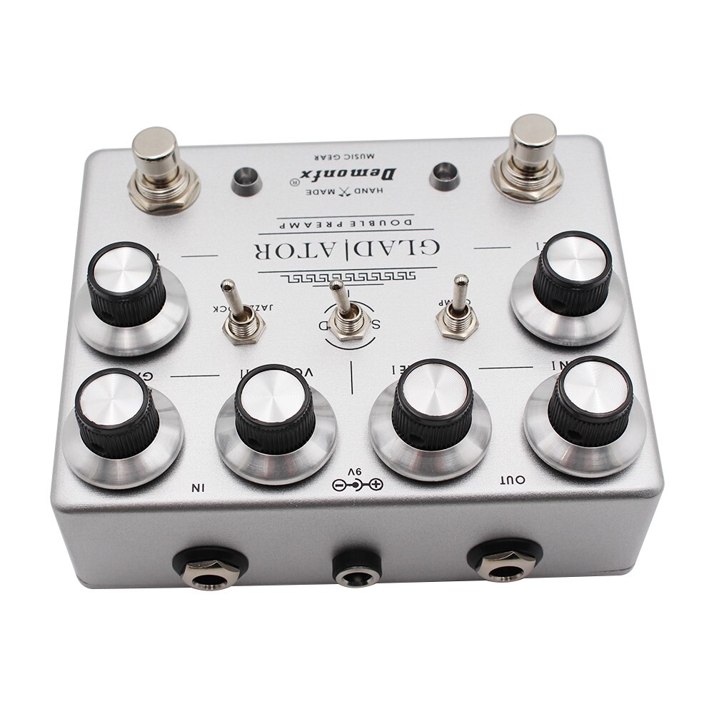Demonfx GLADIATOR DOUBLE PREAMP OVERDRIVE PEDAL Cornerstone Gladio