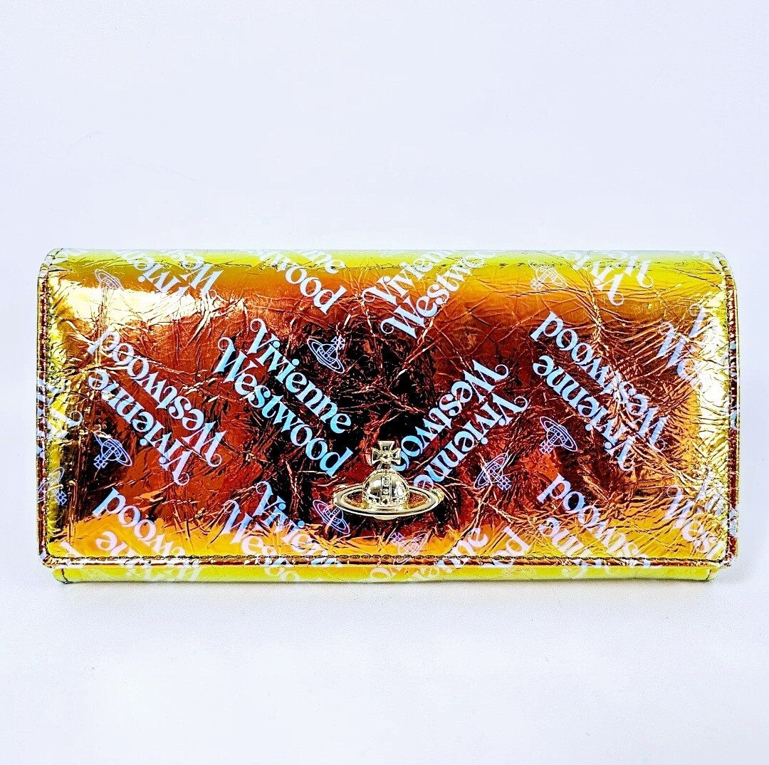 Vivienne Westwood Women's Orange Lyst Archive Orb Card Long Wallet