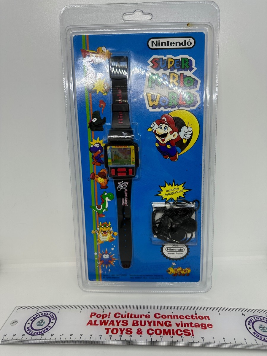 1991 Nintendo SNES Super Mario World Watch LCD Game NEW Sealed Inv