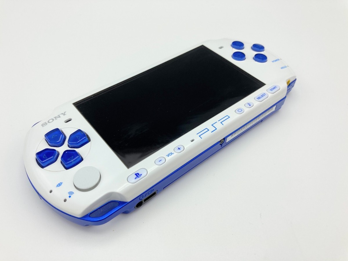 Sony PSP 3000 White Blue Console Only Play Station NTSC-J Japanese
