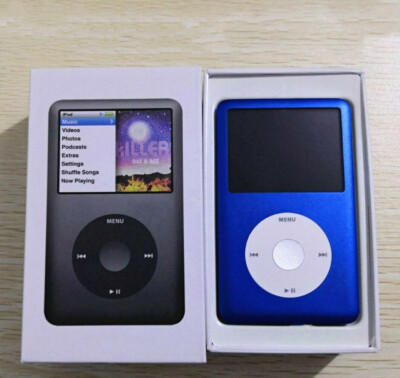 NEW Apple iPod Classic 7th Gen 1TB SSD ( Blue ) U2 2000mah Battery