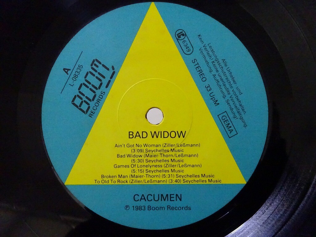 Cacumen Bad Widow Boom Germany L-08335 Germany VINYL LP | eBay