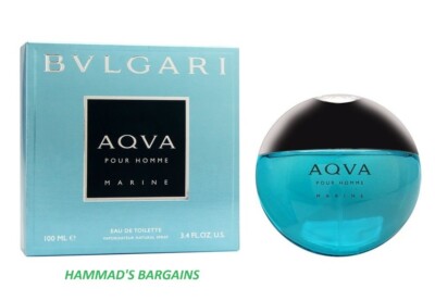 BVLGARI AQVA POUR HOMME MARINE EDT 3.4 OZ / 100 ML FOR MEN (NIB