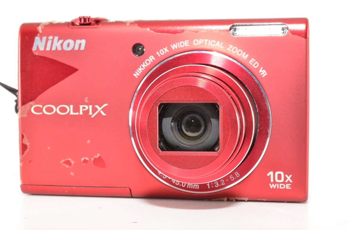 Nikon COOLPIX S6200 16.0MP Digital Camera - Red for sale online | eBay