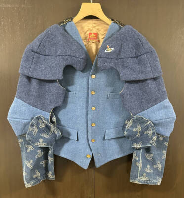 Vintage 1988-1989 AW Vivienne Westwood Armor Jacket Harris Tweed