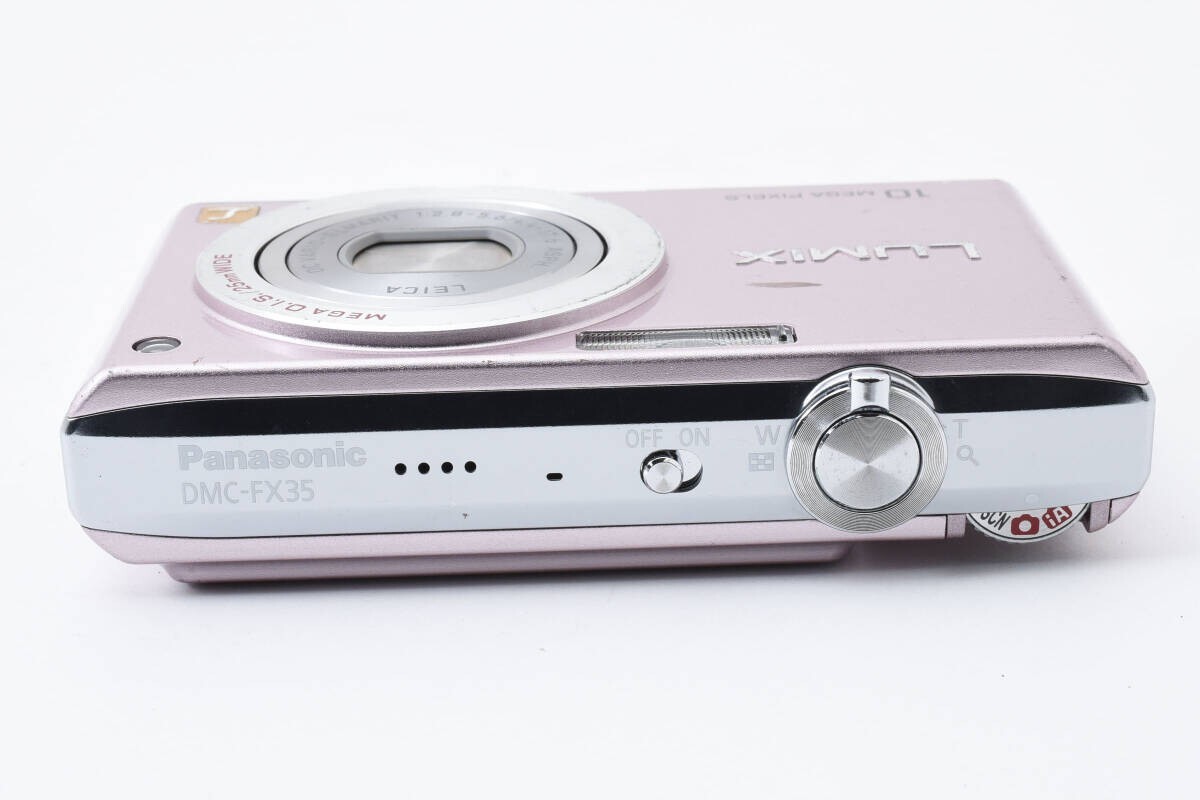 Panasonic LUMIX DMC-FX35 Pink Digital Camera Leica Lens Language
