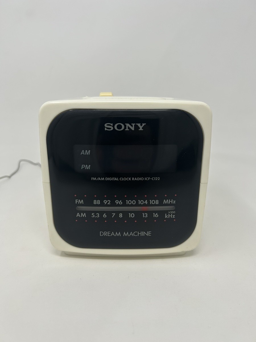 Sony Dream Machine Clock Radio Alarm AM/FM Cube Model ICF-C122